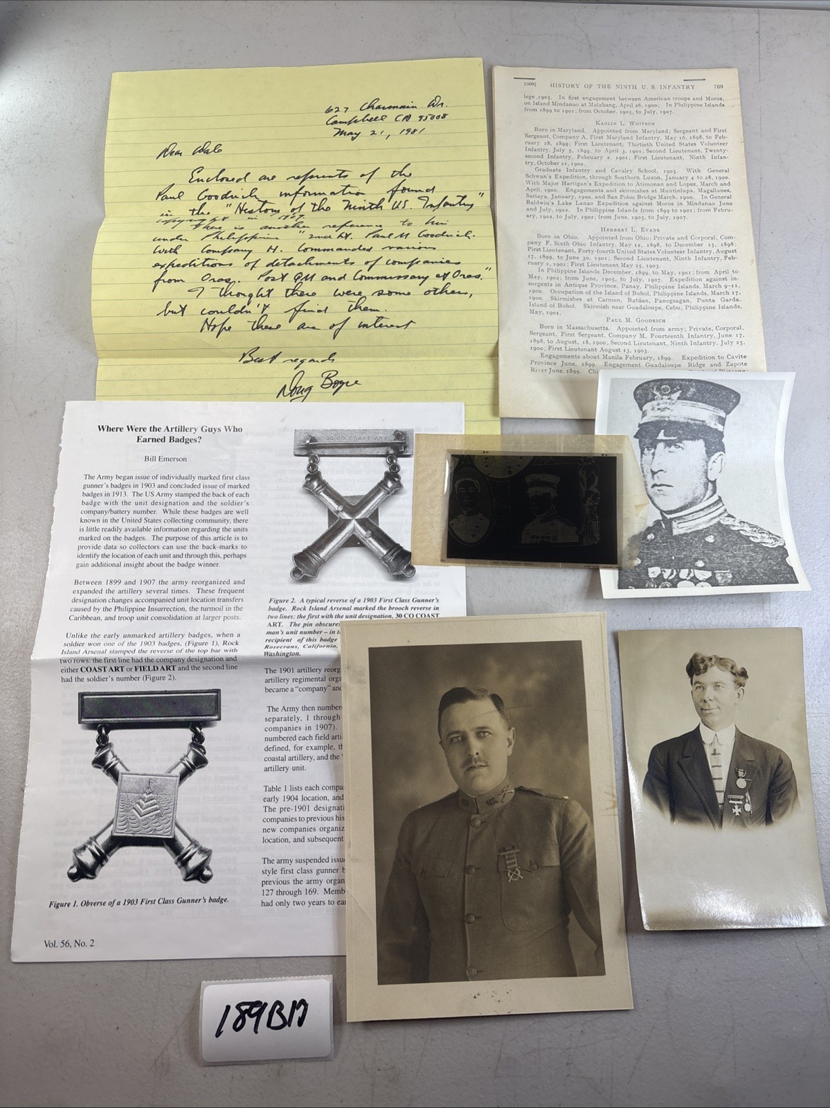 US Military Photo Reference Lot 9th Infantry Uniform Italy 189B17 US Military Photo Reference Lot 9th Infantry Uniform Italy 189B17