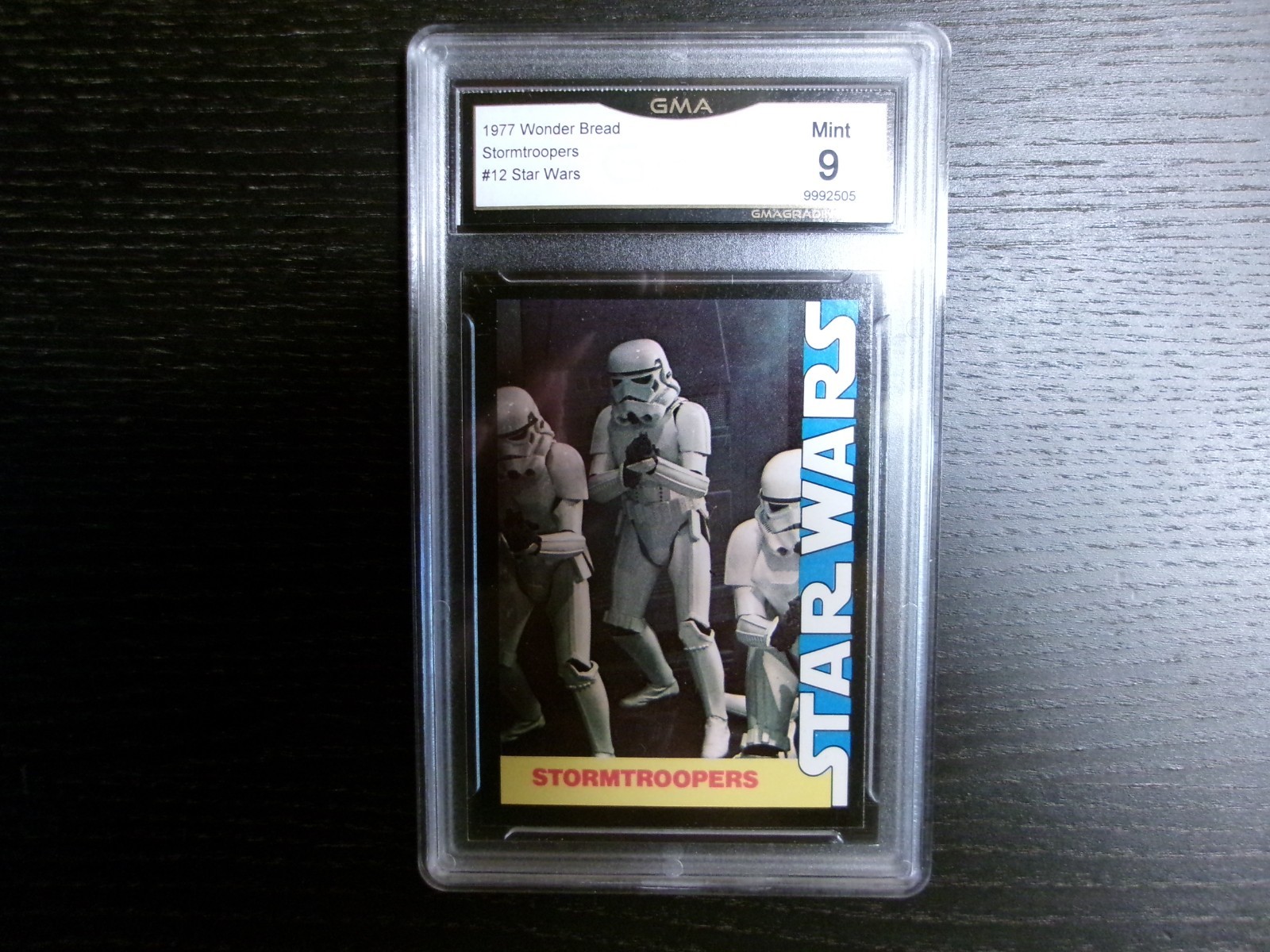 1977 STAR WARS Wonder Bread #12 Stormtroopers GMA 9 (PSA 9/APR $3,200) MINT π 1977 STAR WARS Wonder Bread #12 Stormtroopers GMA 9 (PSA 9/APR $3,200) MINT π