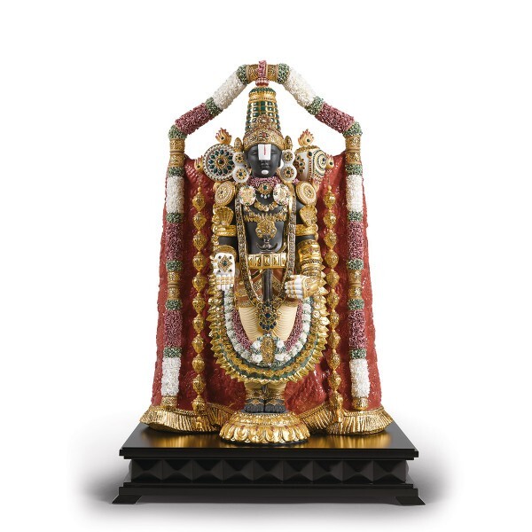 Lladro Lord Venkateswara Balaji High Porcelain Sculpture - Limited Edition Lladro Lord Venkateswara Balaji High Porcelain Sculpture - Limited Edition