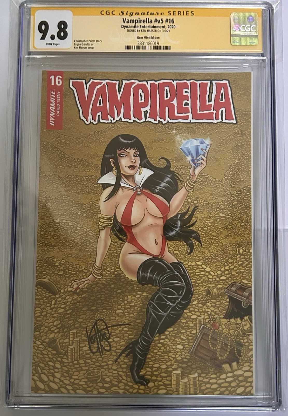 Vampirella #v5 #16 Dynamite Entertainment 2020 S.S. Ken Haeser GEM MINT EDITION Vampirella #v5 #16 Dynamite Entertainment 2020 S.S. Ken Haeser GEM MINT EDITION