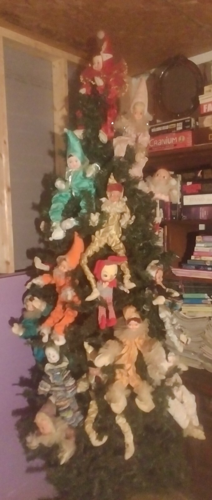 Antique/Vintage Christmas Tree Full Of Pixie's Mid Century TREE NOT INCLUDED Antique/Vintage Christmas Tree Full Of Pixie's Mid Century TREE NOT INCLUDED