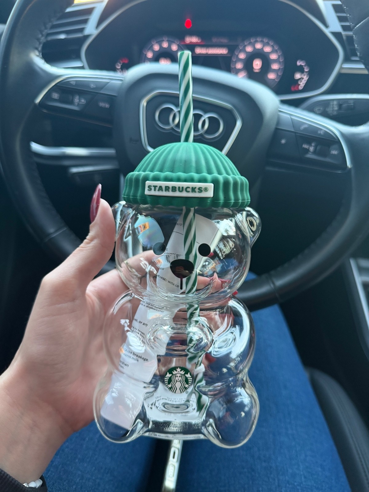 Rare Starbucks 2025 Glass Bearista Cup Limited Edition Holiday Bear Tumbler New Rare Starbucks 2025 Glass Bearista Cup Limited Edition Holiday Bear Tumbler New