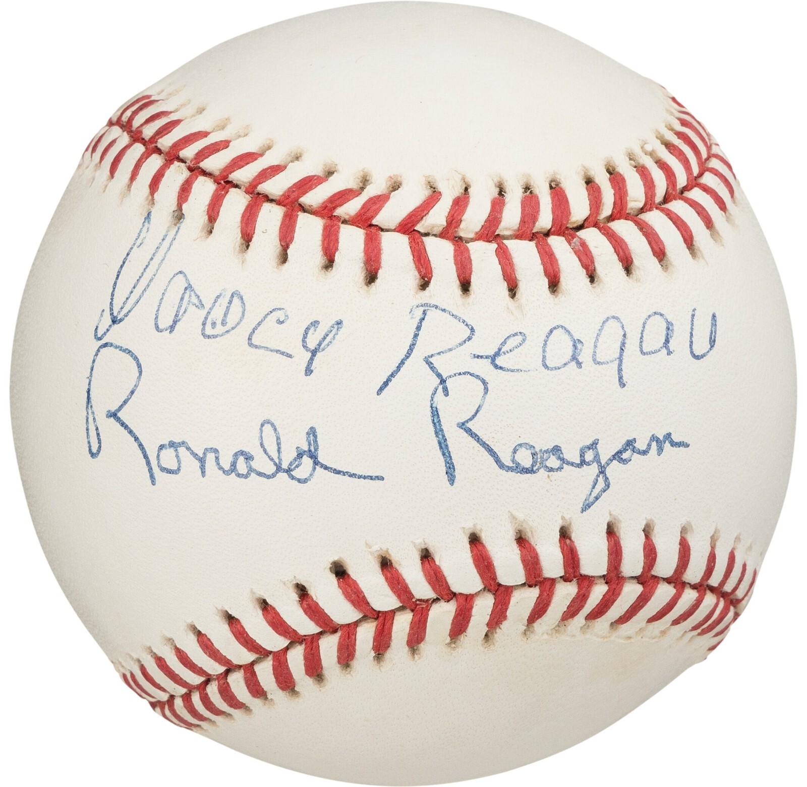 The Finest President Ronald Reagan & Nancy Reagan Signed Baseball PSA DNA 10 The Finest President Ronald Reagan & Nancy Reagan Signed Baseball PSA DNA 10