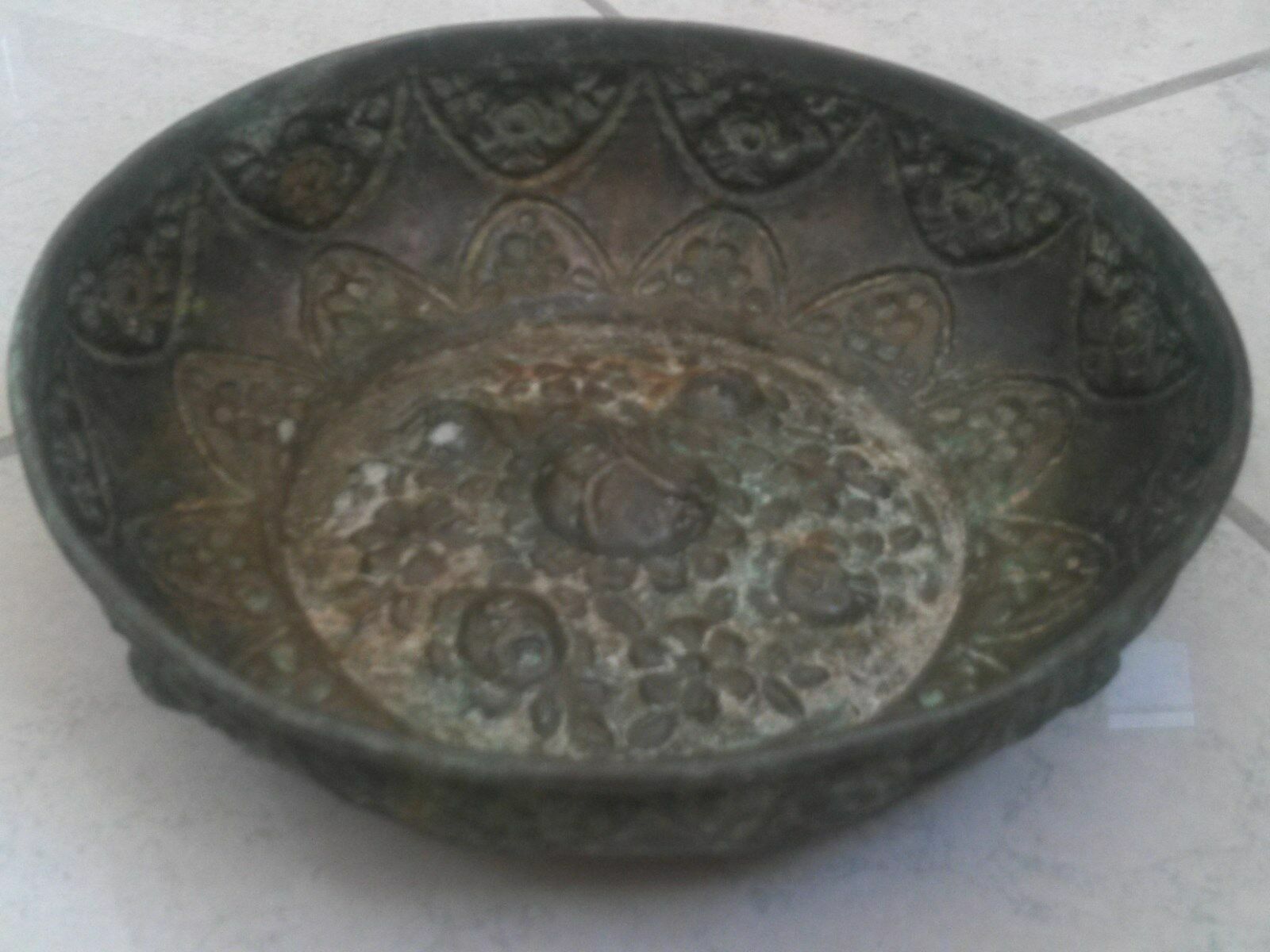 A Very Rare Old/ Vintage/Antique Décor Indented Bowl. At Least 55-Year-Old Piece A Very Rare Old/ Vintage/Antique Décor Indented Bowl. At Least 55-Year-Old Piece