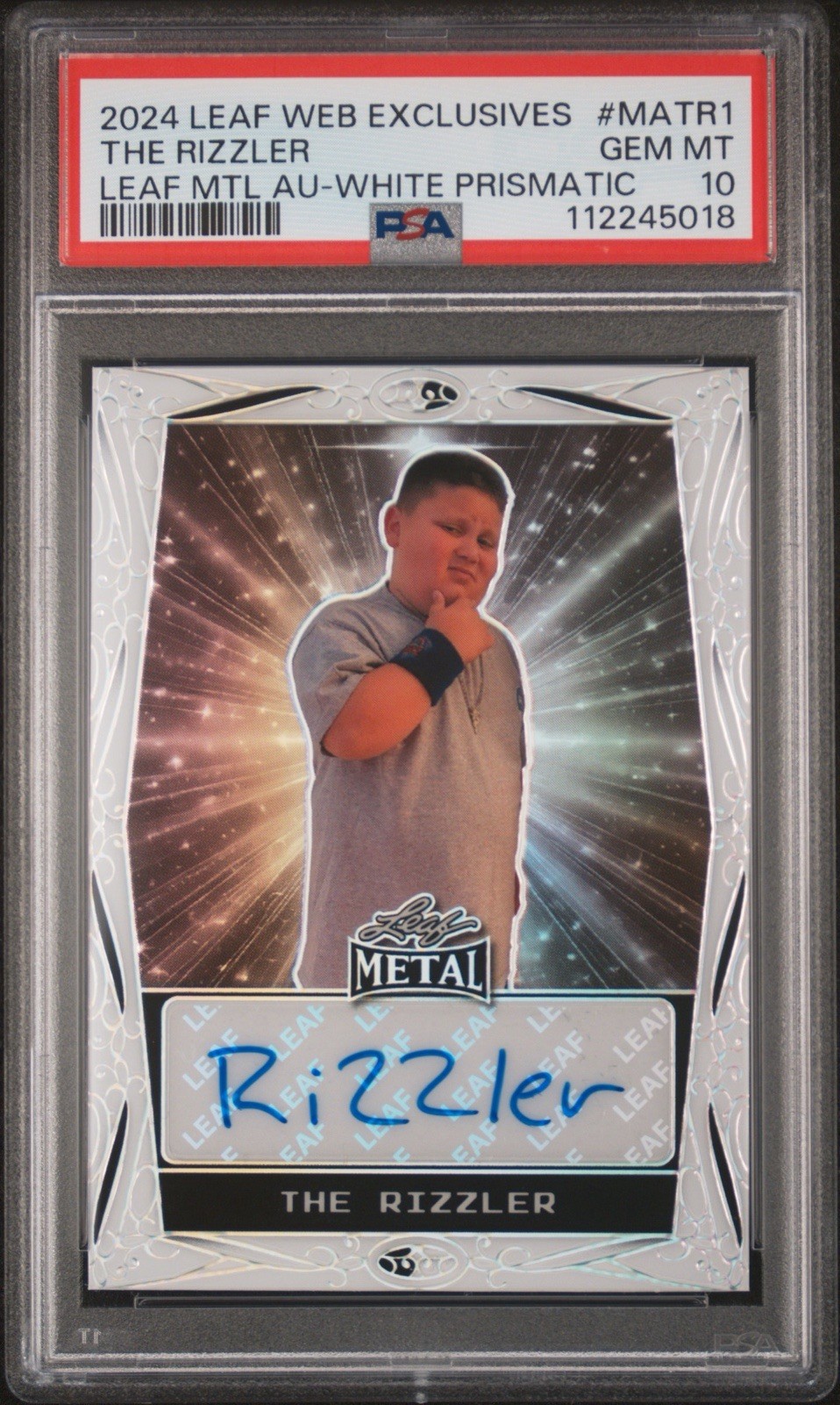 The Rizzler Autograph /3 - PSA 10 SSP Metal Grail Pop 1 The Rizzler Autograph /3 - PSA 10 SSP Metal Grail Pop 1