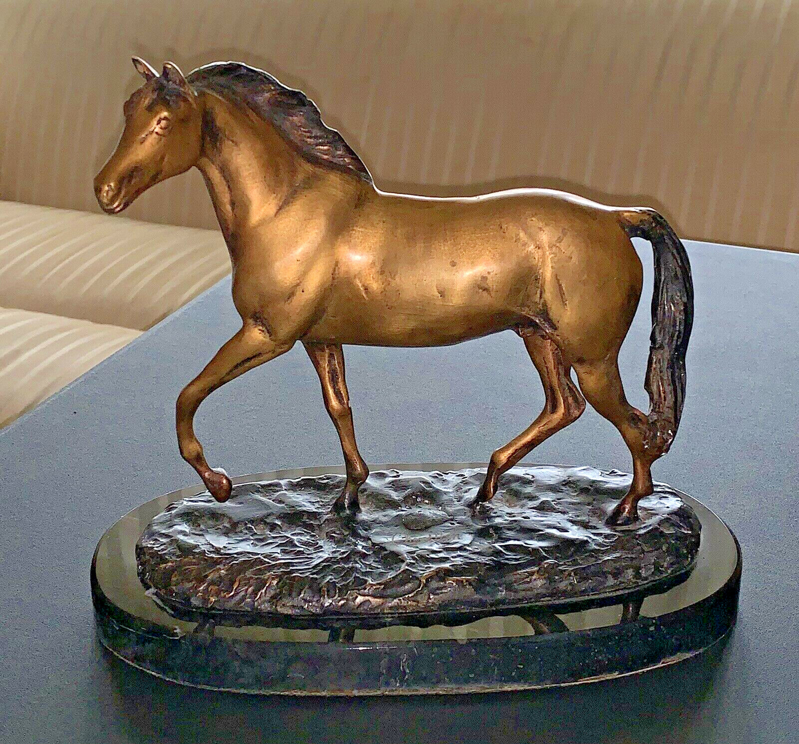 BEAUTIFUL ART BRASS OR BRONZE CHENILLON HORSE SCULPTURE 8 BEAUTIFUL ART BRASS OR BRONZE CHENILLON HORSE SCULPTURE 8