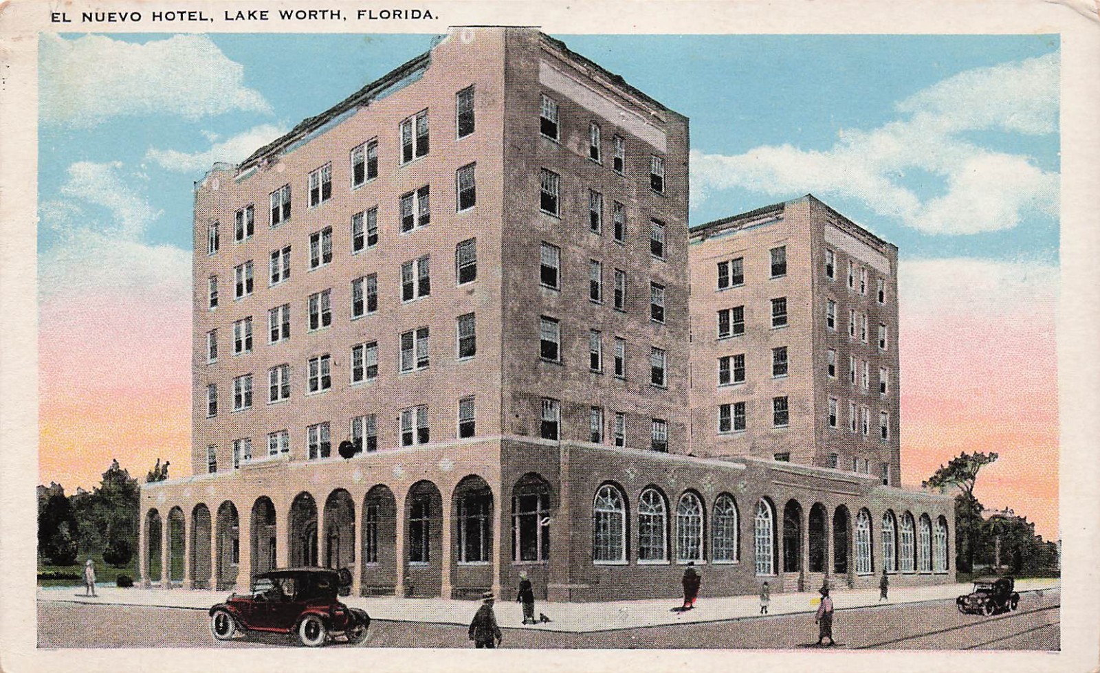 Lake Worth Florida El Nuevo Golf Stream Historic Beach Hotel Vtg Postcard K32