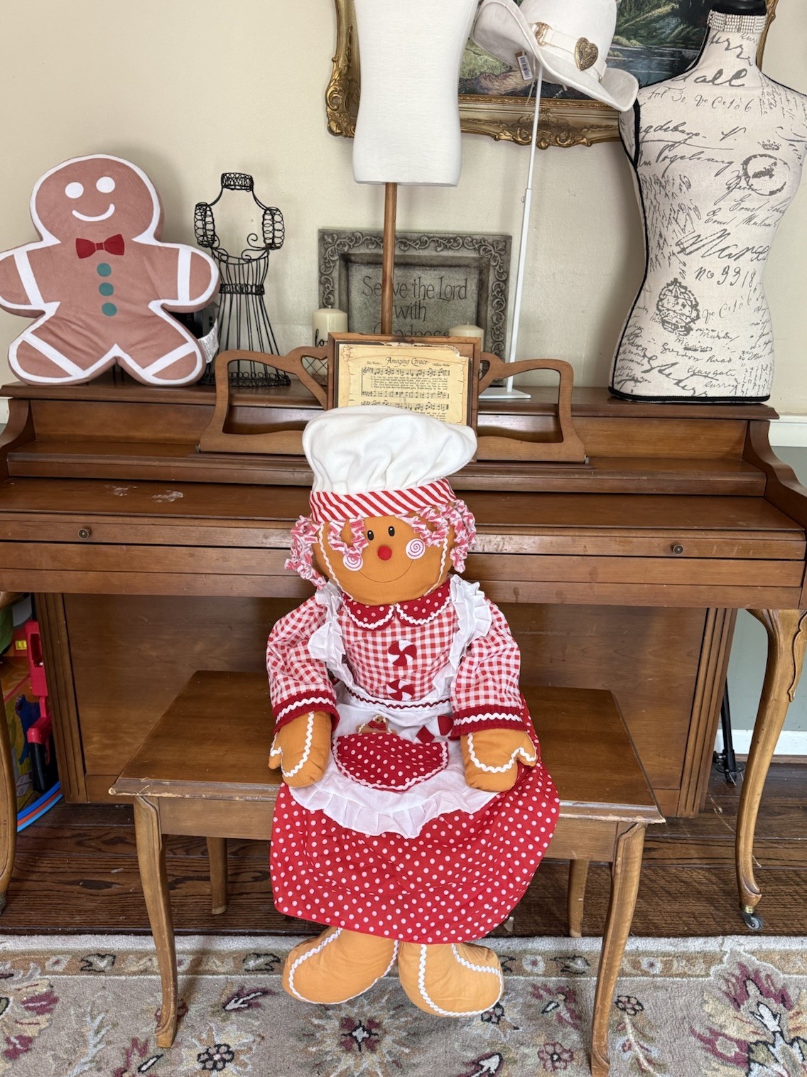 Rare Vintage 4 Feet Tall Gingerbread Man Holiday Decor Rare Vintage 4 Feet Tall Gingerbread Man Holiday Decor
