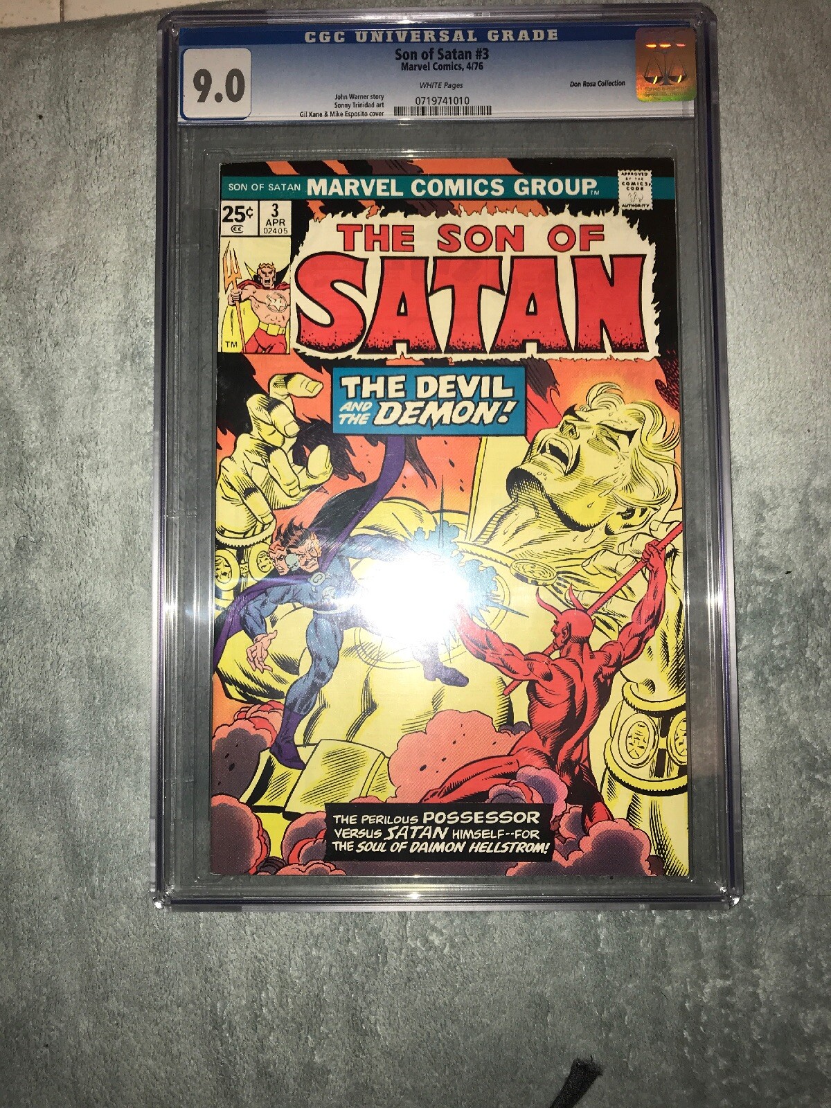 EXTREMELY RARE SON OF SATAN #3 CGC. 9.0 From DON ROSA COLLECTION SEE THE PICS