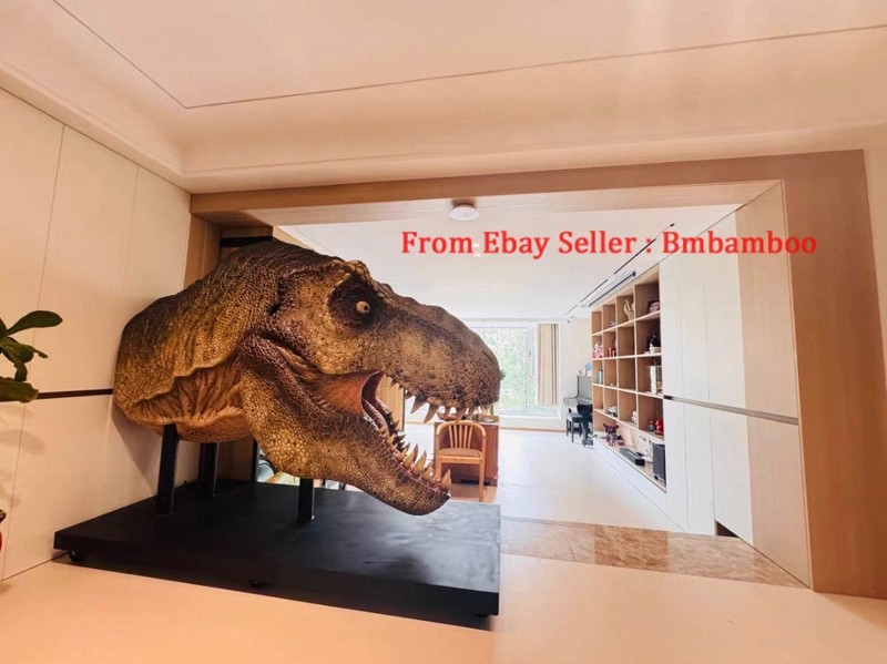 ECC 1/1 Life-size T-Rex Head Dinosaur Huge Figure Statue Collectible Limited 49 ECC 1/1 Life-size T-Rex Head Dinosaur Huge Figure Statue Collectible Limited 49