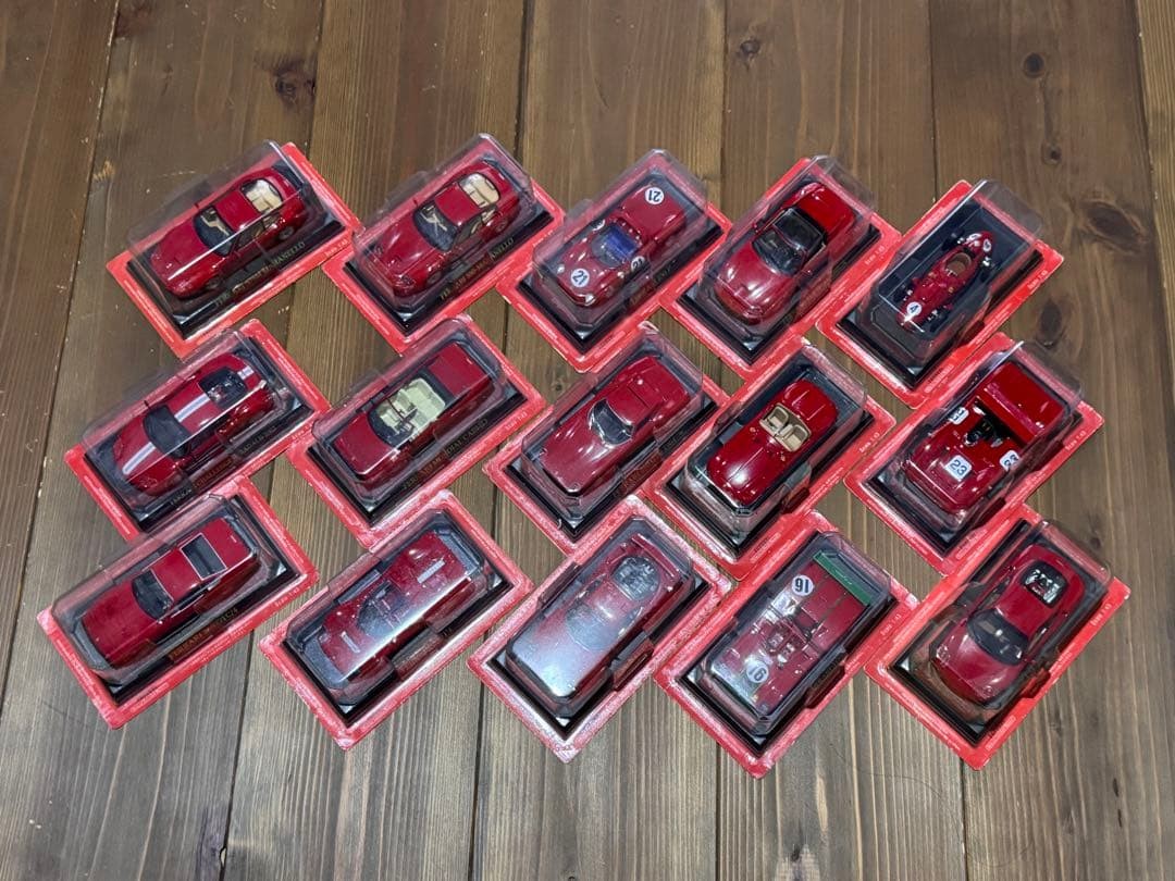 Ferrari Minicar Set Of 15 1/43 Supercar Collection F1 Toy Original