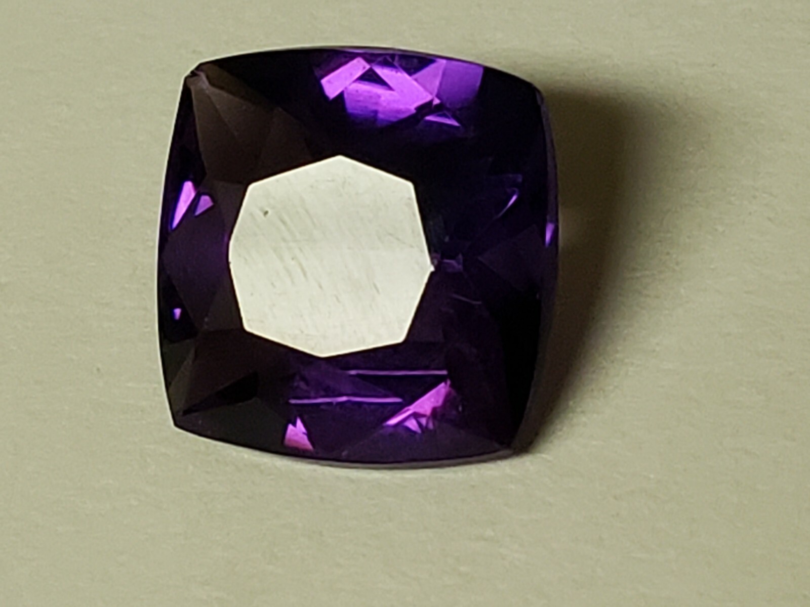 100% Natural very beautiful Cushion shaped Amethyst. 100% Natural very beautiful Cushion shaped Amethyst.