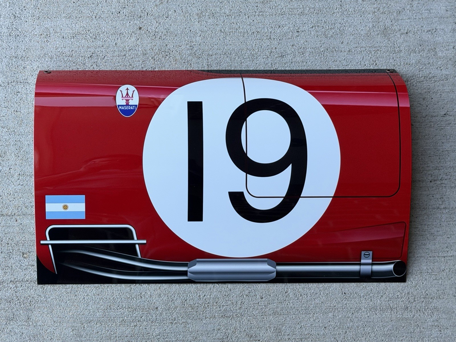 WOWCurved 1957 Maserati 450s Race Car Fangio Sign Sebring 24 Hrs WOWCurved 1957 Maserati 450s Race Car Fangio Sign Sebring 24 Hrs