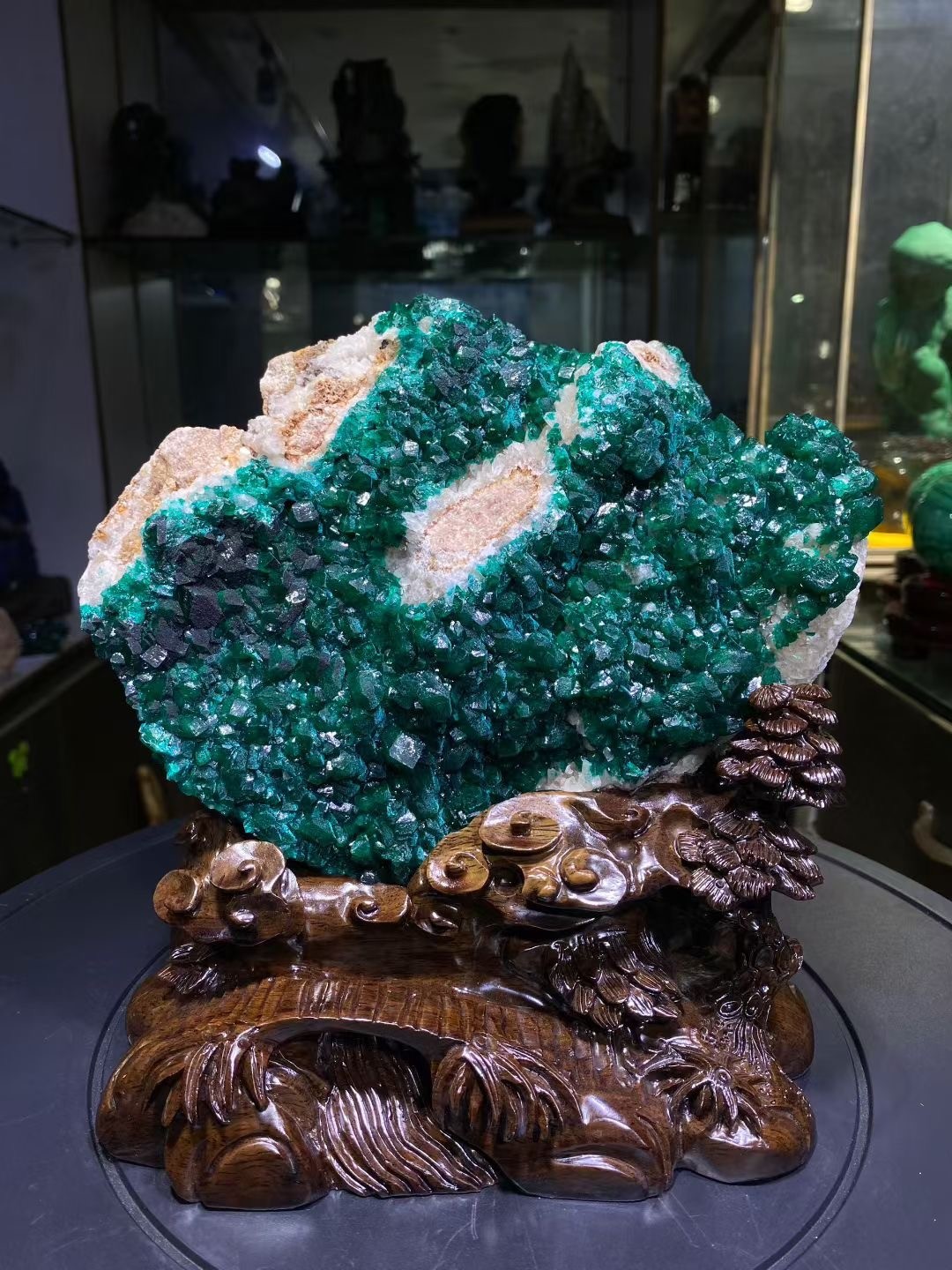 12.02LB Top Natural Dioptase Mineral Specimen Quartz Crystal Raw Stone 12.02LB Top Natural Dioptase Mineral Specimen Quartz Crystal Raw Stone