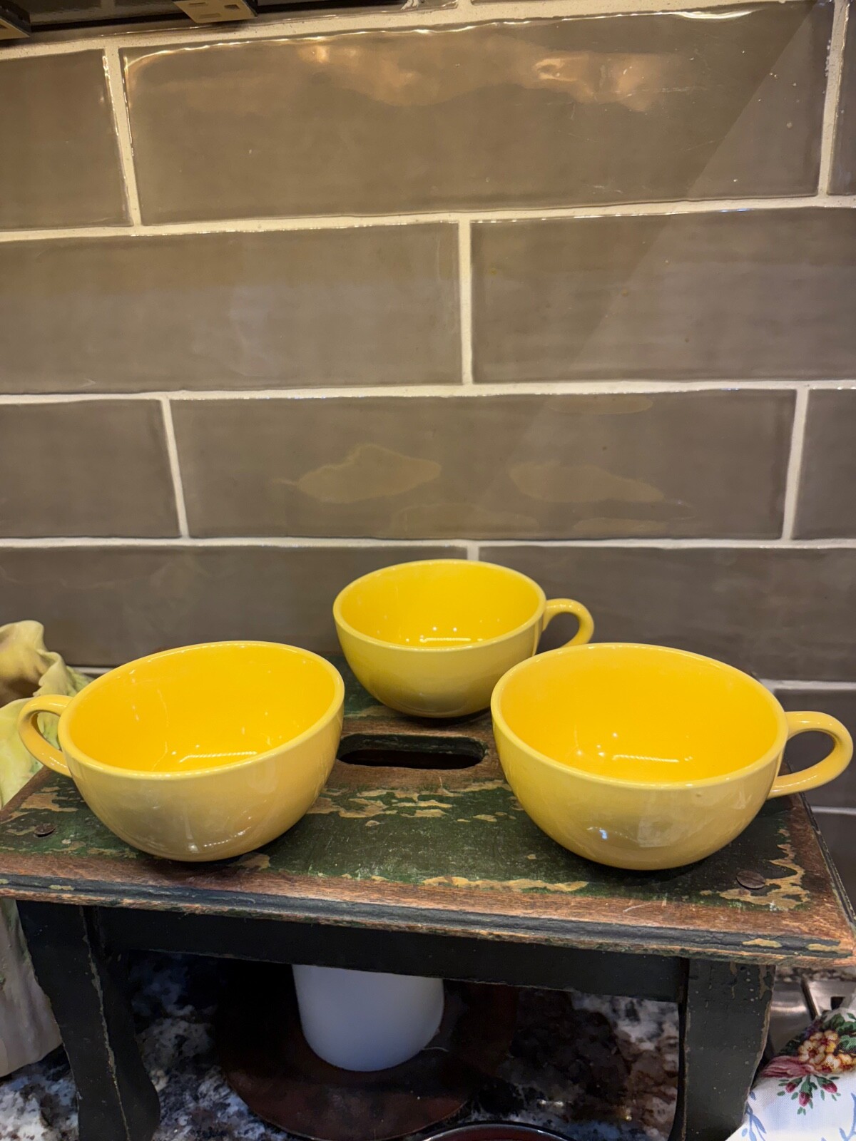 vtg mcm malibu modern bright yellow set of 3 coffee tea cup by hollydale califor vtg mcm malibu modern bright yellow set of 3 coffee tea cup by hollydale califor