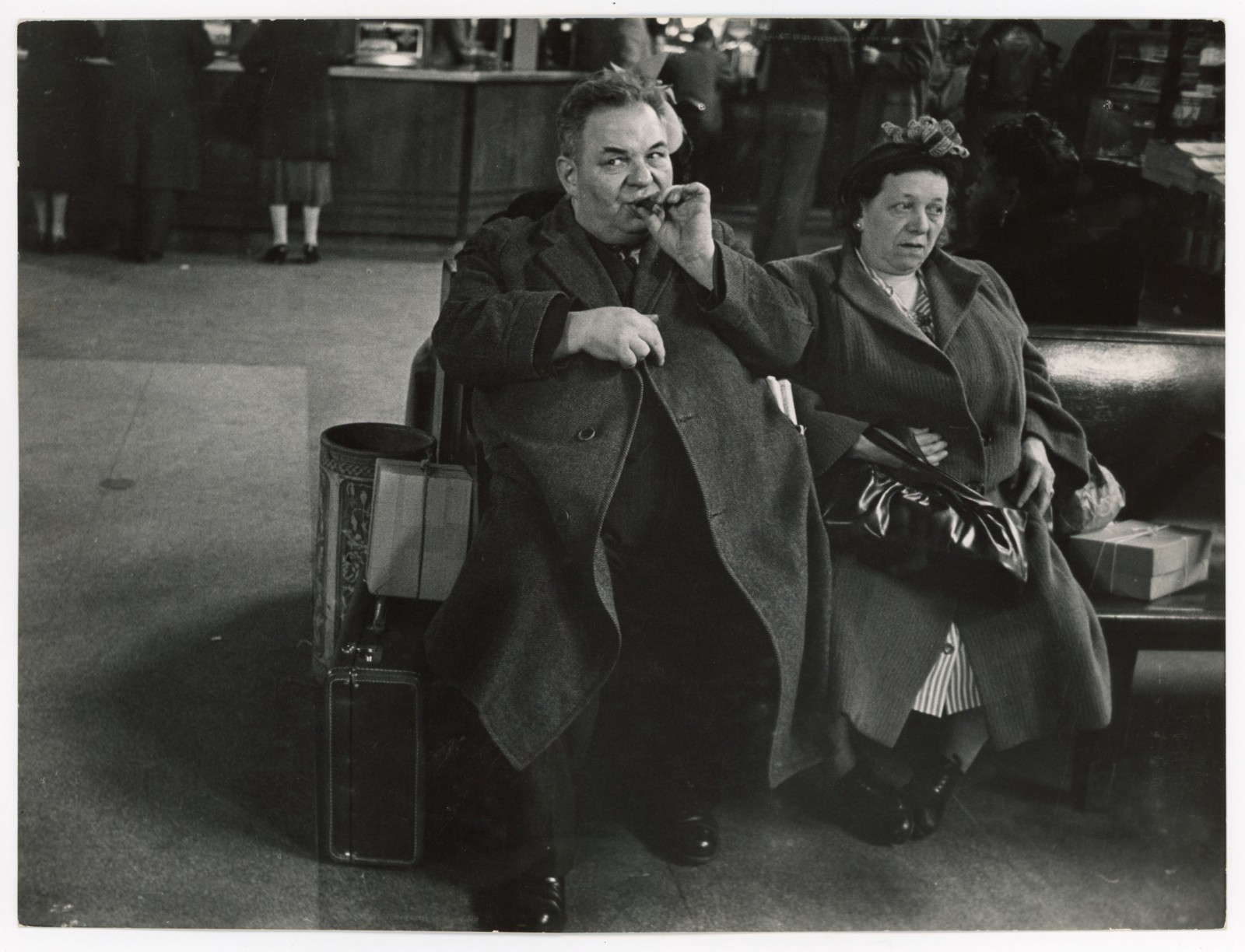 Esther Bubley Original Photo Greyhound Bus Station NYC 1947 Esther Bubley Original Photo Greyhound Bus Station NYC 1947