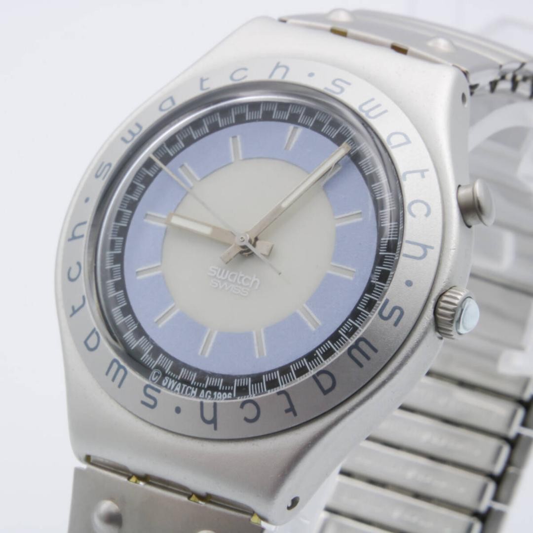 Swatch Working Products Men'S Irony Big Zebuff V8 Blue 1996 Men Rare Model Limit Swatch Working Products Men'S Irony Big Zebuff V8 Blue 1996 Men Rare Model Limit