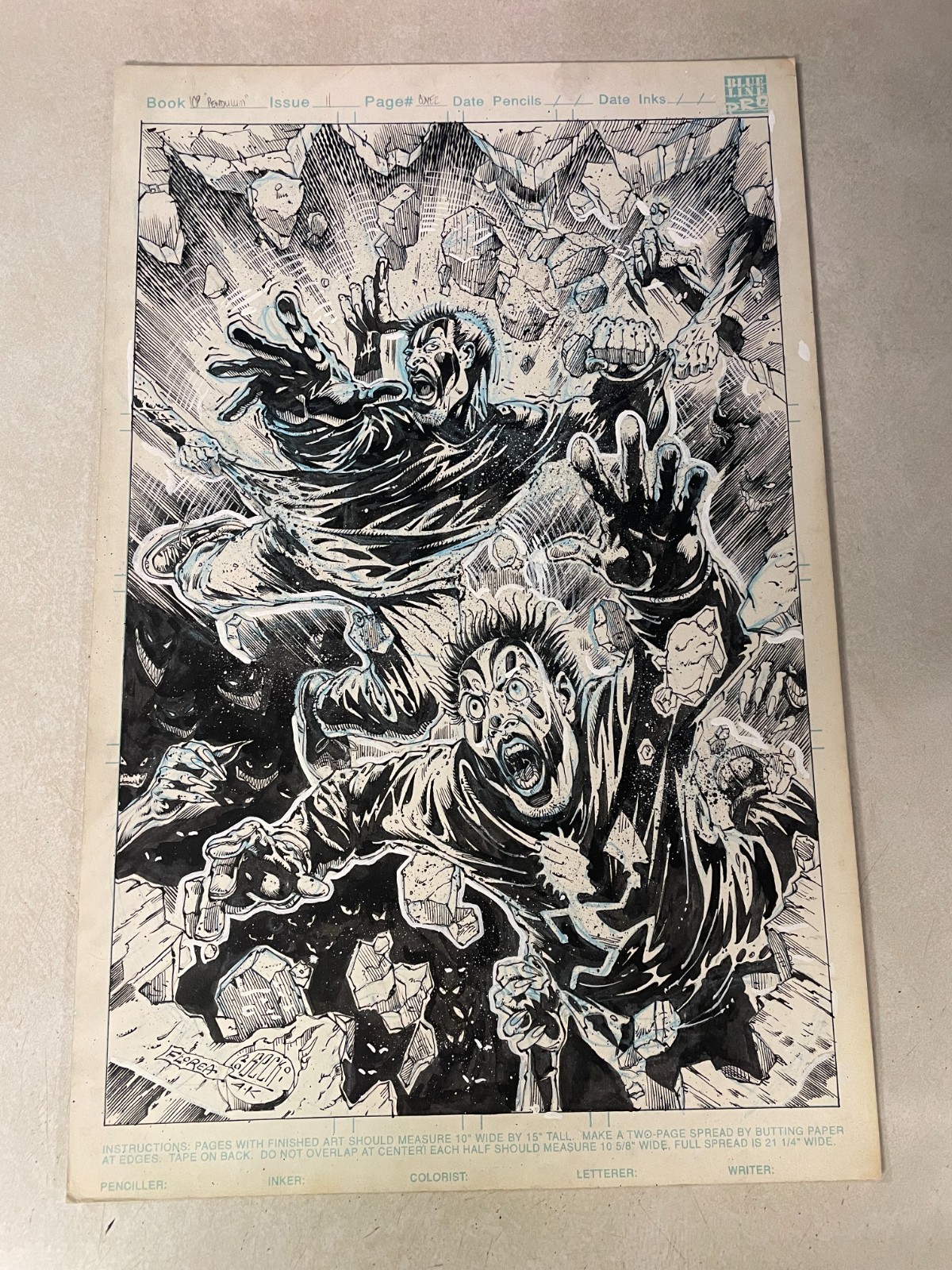INSANE CLOWN POSSE #11 original comic COVER art 2001 ICP JUGGALOS SPLASH INSANE CLOWN POSSE #11 original comic COVER art 2001 ICP JUGGALOS SPLASH