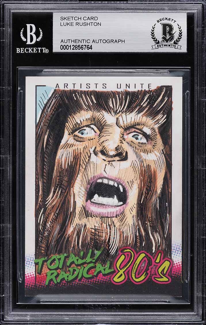 Teen Wolf Michael J Fox Air Jordan 80s Original Art Sketch Card Beckett BAS 1/1 Teen Wolf Michael J Fox Air Jordan 80s Original Art Sketch Card Beckett BAS 1/1