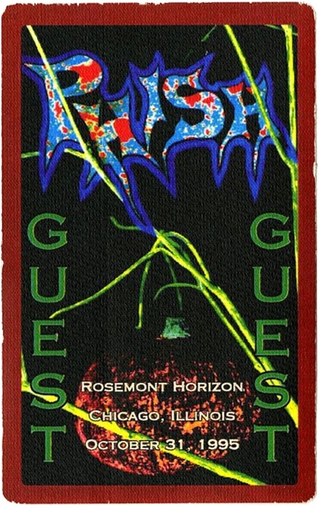 Phish 1995 A Live One concert @ Rosemont Chicago IL. band Guest Backstage Pass Phish 1995 A Live One concert @ Rosemont Chicago IL. band Guest Backstage Pass
