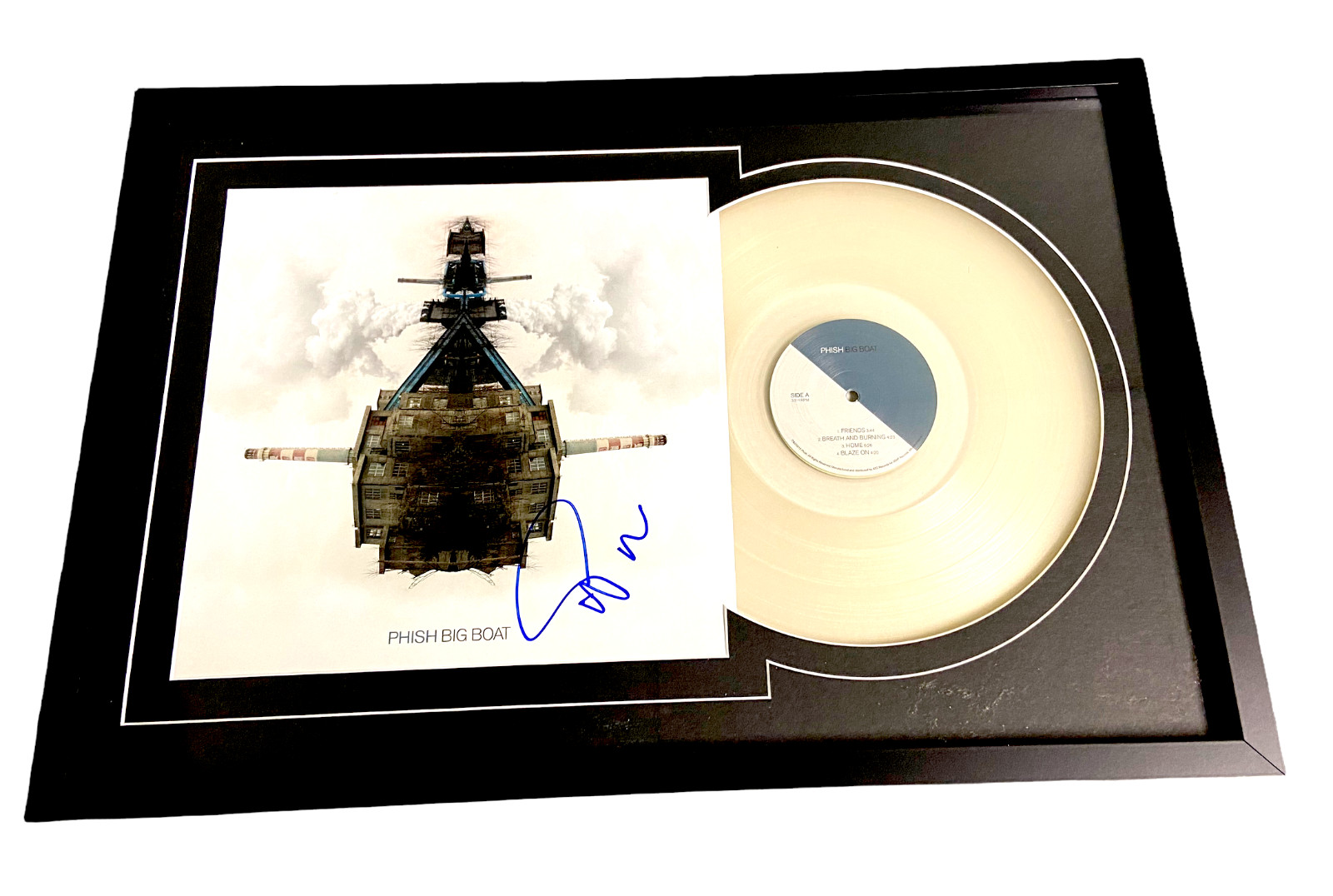 TREY ANASTASIO SIGNED FRAMED PHISH BIG BOAT VINYL LP AUTOGRAPH BECKETT BAS TREY ANASTASIO SIGNED FRAMED PHISH BIG BOAT VINYL LP AUTOGRAPH BECKETT BAS
