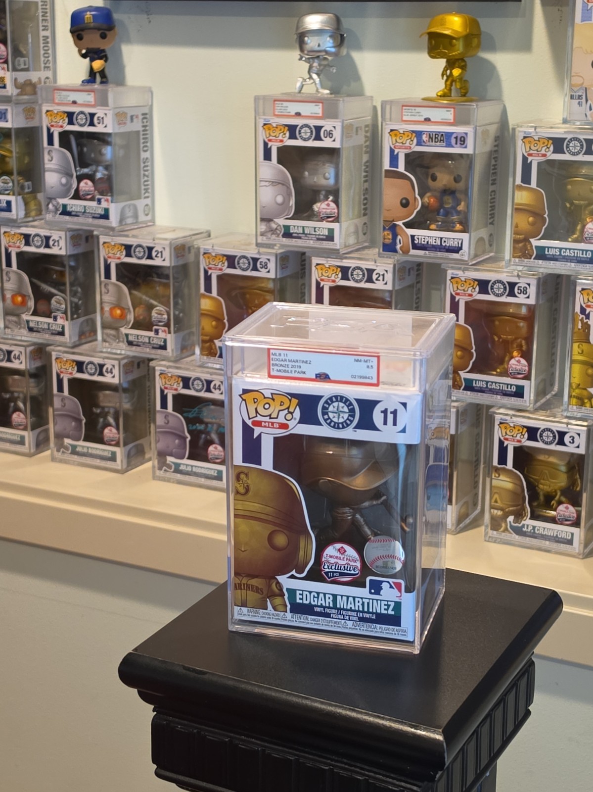 Funko Pop Edgar Martinez Bronze 11pcs PSA 8.5 Seattle Mariners Rare