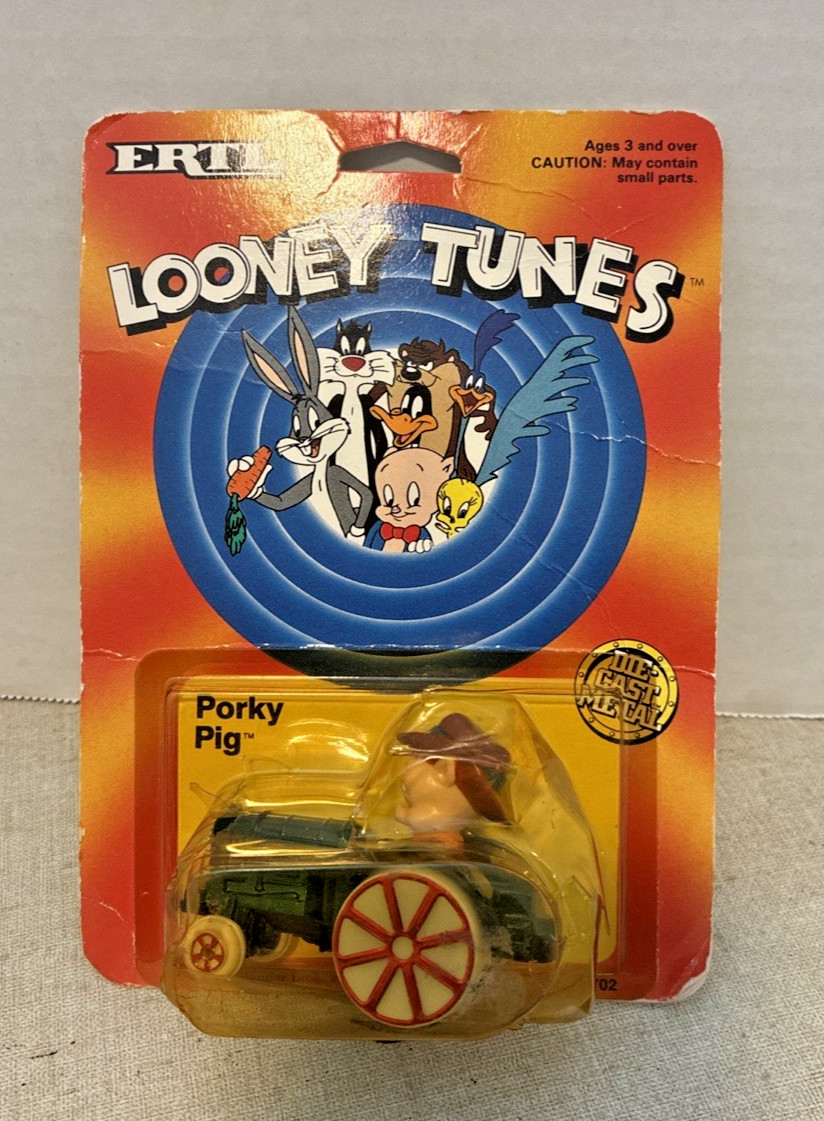 Ertel Warner Bros Looney Tunes Porky Pig Diecast 1988 Tractor Ertel Warner Bros Looney Tunes Porky Pig Diecast 1988 Tractor