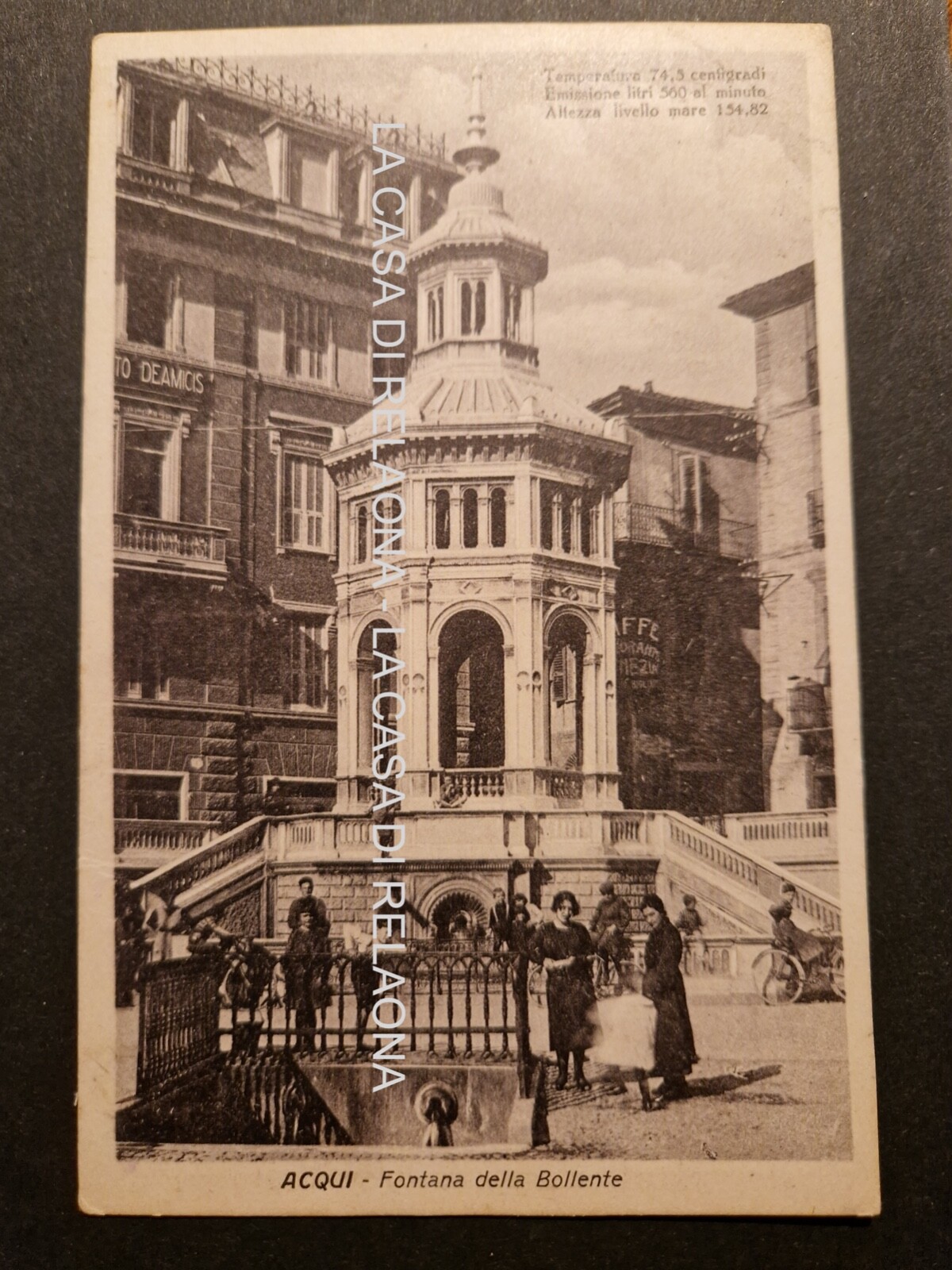 POSTCARD AQUI (Alessandria) Fontana della Bollente - YEAR 1937 - fp travelled POSTCARD AQUI (Alessandria) Fontana della Bollente - YEAR 1937 - fp travelled