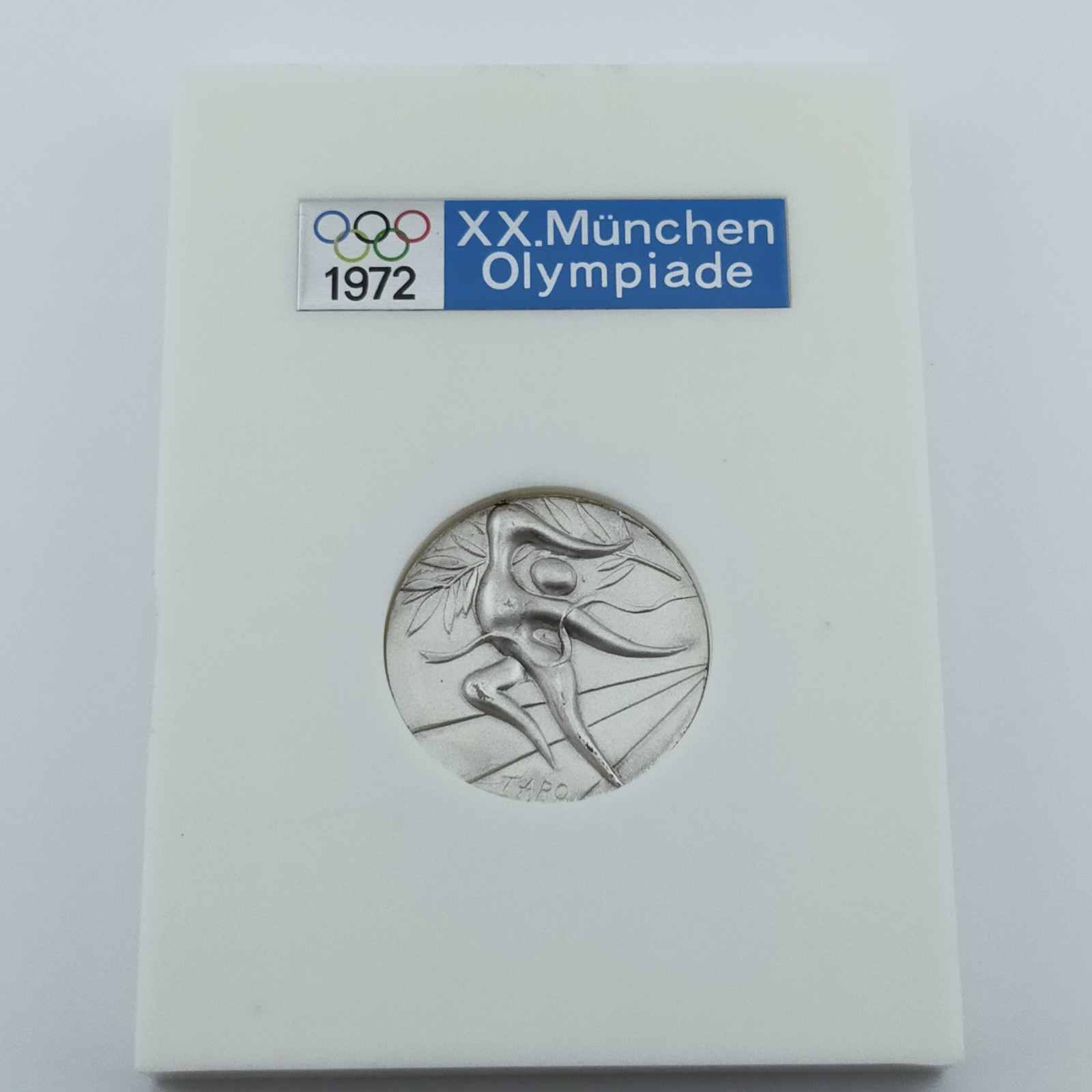 Olympic Medal Munich 1972 Official Participation Medal Pure Silver Olympic Medal Munich 1972 Official Participation Medal Pure Silver