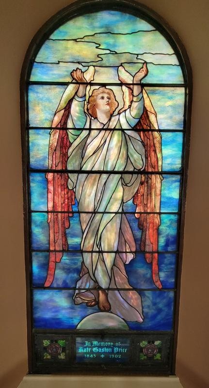 Genuine Tiffany Studios Church Stained Glass Window, Signed and Documented (AHJ)