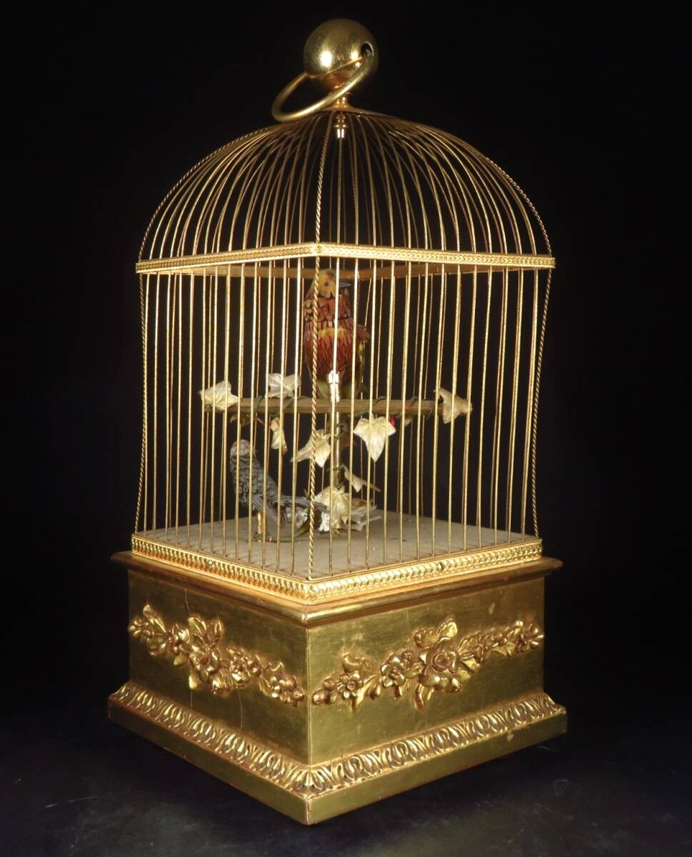 REUGE Singing Bird Cage Music Box Swiss Vintage Automaton Switzerland Junk item REUGE Singing Bird Cage Music Box Swiss Vintage Automaton Switzerland Junk item