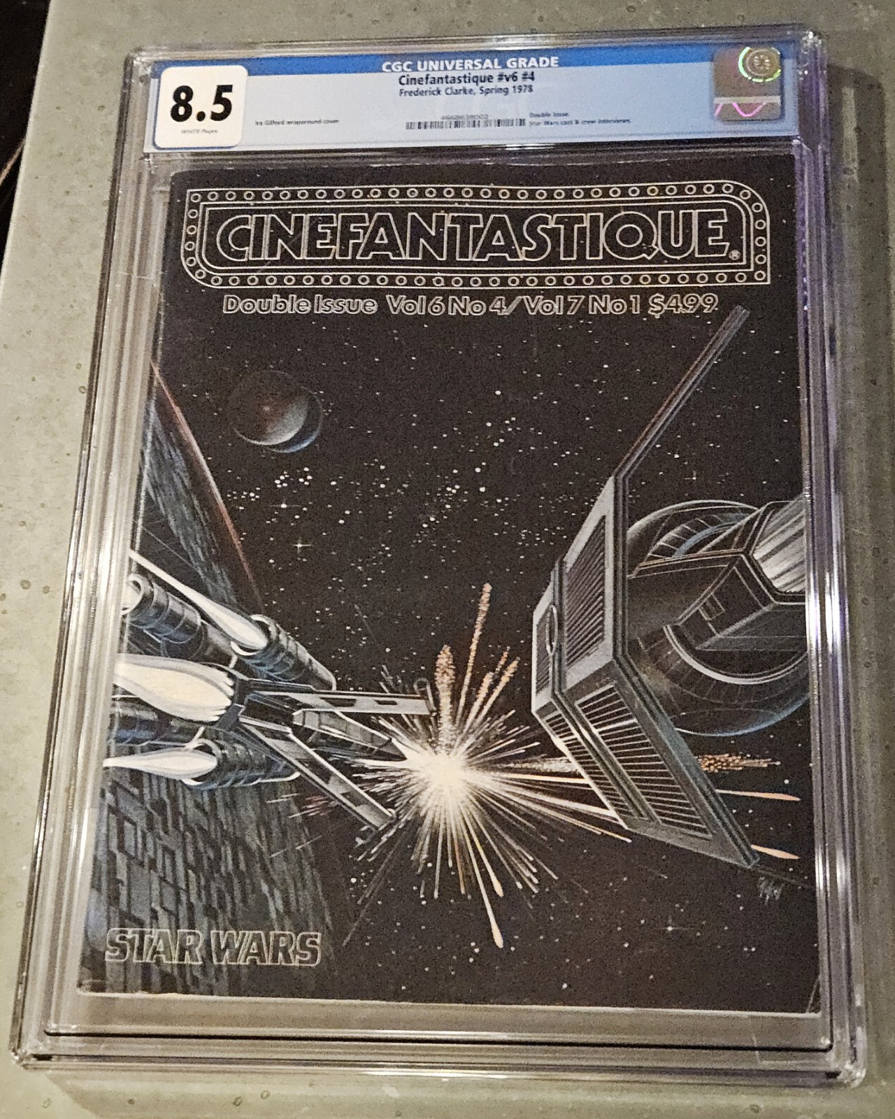Cinefantastique #4 CGC 8. 5š„Vintage 1978 STAR WARS Magazine Wraparound Coverš„ Cinefantastique #4 CGC 8. 5š„Vintage 1978 STAR WARS Magazine Wraparound Coverš„
