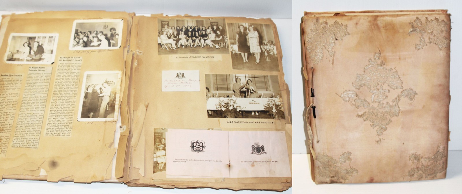 1946-1947 1st Year Phi Alpha Mu Sorority Official Scrapbook Auburn University AL 1946-1947 1st Year Phi Alpha Mu Sorority Official Scrapbook Auburn University AL