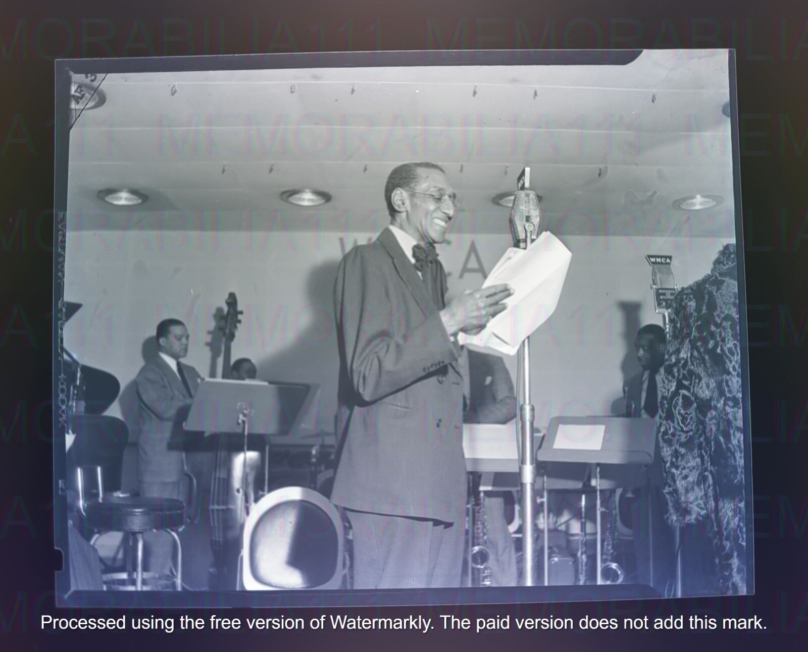 FAMOUS PHOTOGRAPHER 1944 LEIGH WIPPER PLAYS  PART OF W.C. HANDY NEGATIVE SCARCE