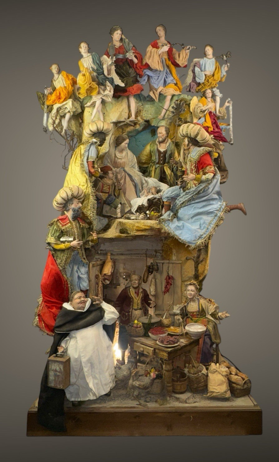 Complete Neapolitan Nativity Scene Art 60X40X130Cm Complete Neapolitan Nativity Scene Art 60X40X130Cm