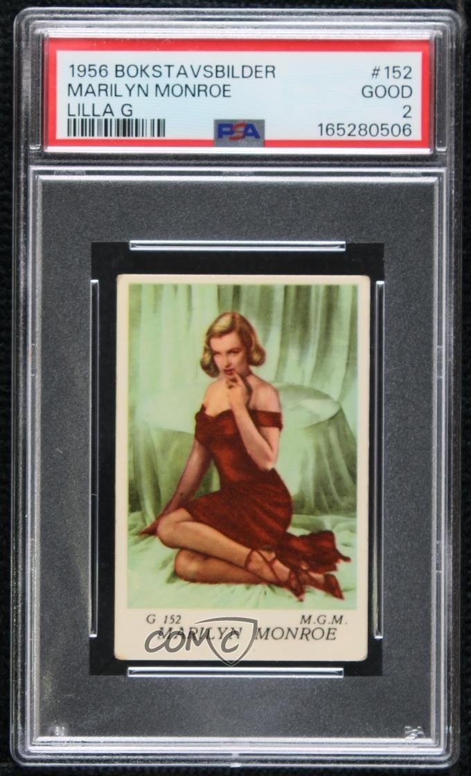 1956 Bokstavsbilder Lilla G Marilyn Monroe #G152 PSA 2 0cp0 1956 Bokstavsbilder Lilla G Marilyn Monroe #G152 PSA 2 0cp0