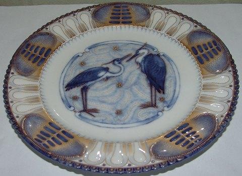 Bing and Grondahl Heron Plate from 1886-1888 23,5cm Bing and Grondahl Heron Plate from 1886-1888 23,5cm
