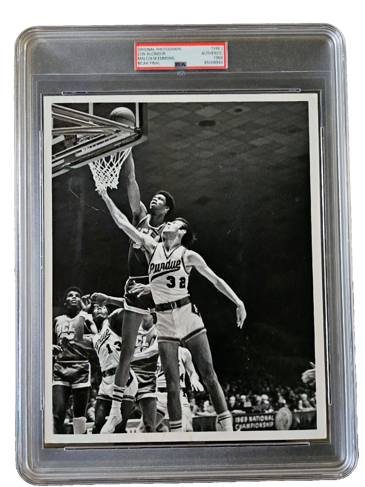 1969 Lew Alcindor Pre rookie UCLA NCAA finals TYPE 1 photo action 1969 Lew Alcindor Pre rookie UCLA NCAA finals TYPE 1 photo action