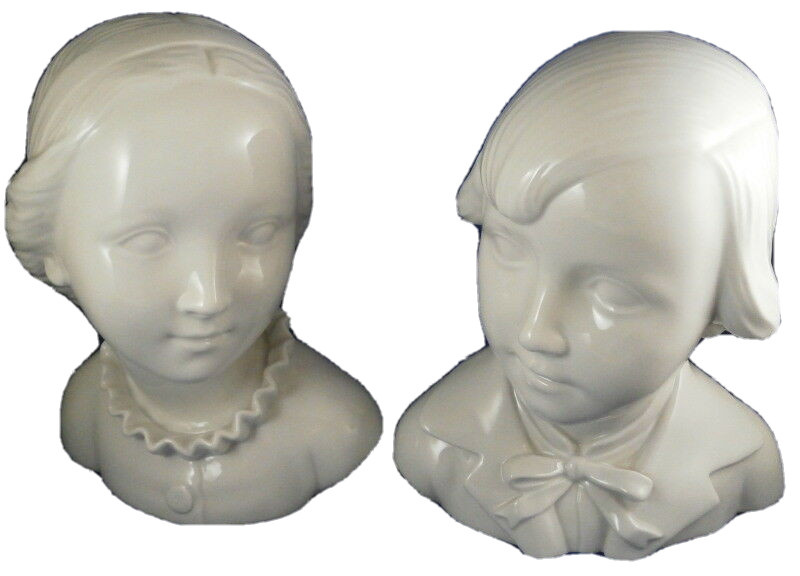 Original Period Augarten Porcelain Vienna Child Bust s Porzellan Büste n Wien