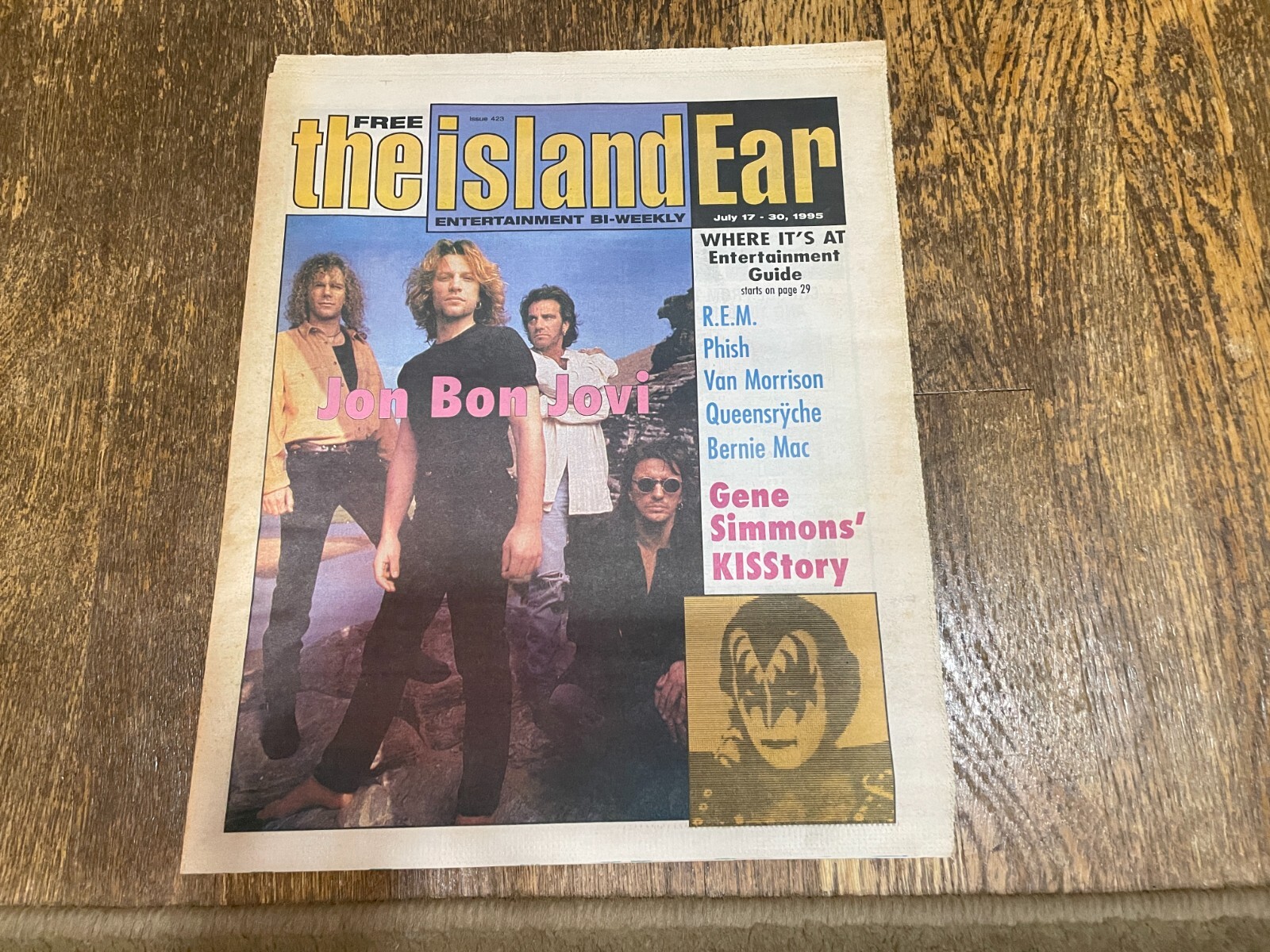 The Island Ear Newspaper July 1995 KISS Bon Jovi REM Phish Queensryche The Island Ear Newspaper July 1995 KISS Bon Jovi REM Phish Queensryche