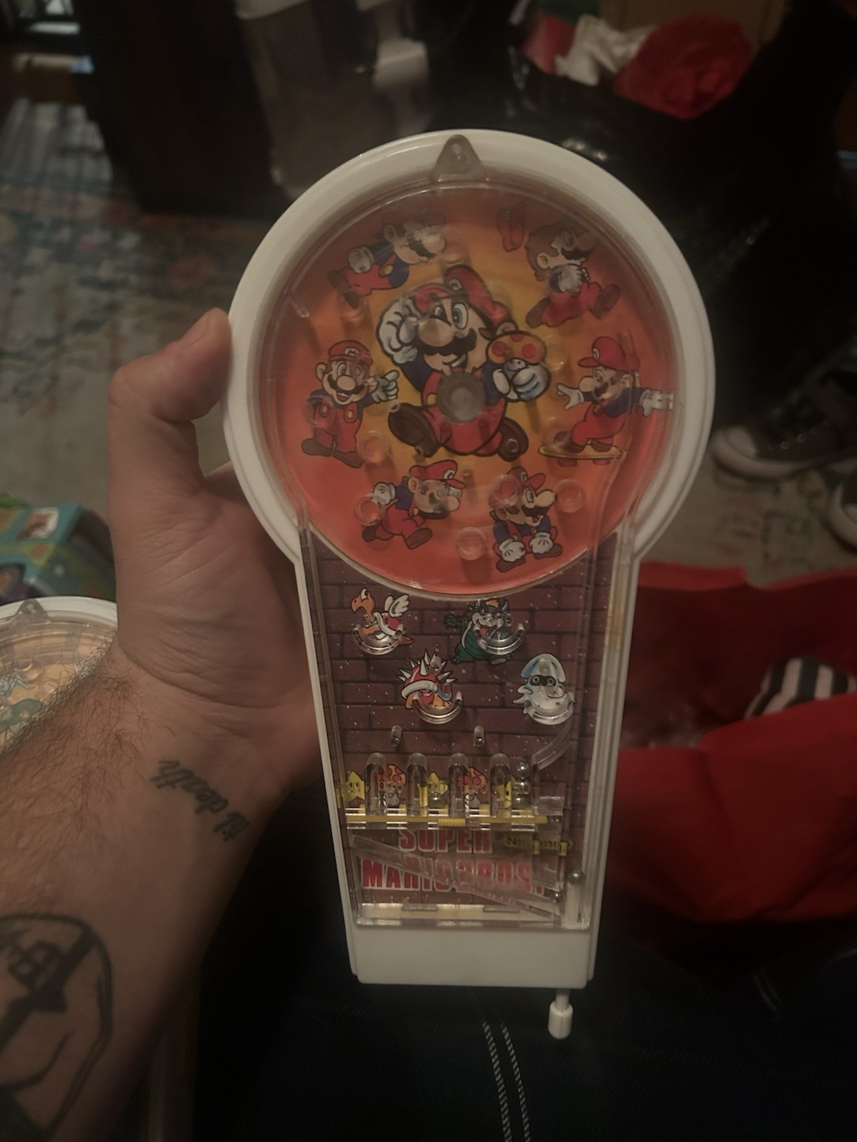 Nintendo Super Mario BBI Twist-N-Shoot Handheld Pinball 1988 Vintage Rare Nintendo Super Mario BBI Twist-N-Shoot Handheld Pinball 1988 Vintage Rare