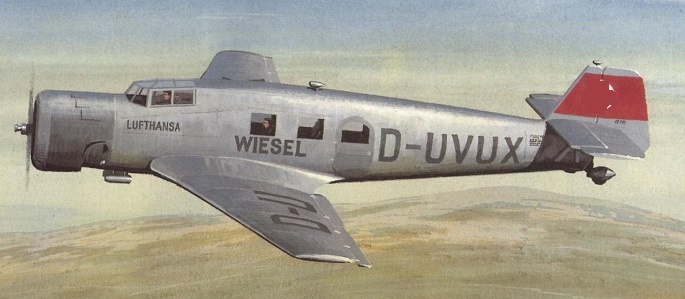 Ju-60 Lufthansa Junkers Germany Airplane Wood Model Replica Large Ju-60 Lufthansa Junkers Germany Airplane Wood Model Replica Large