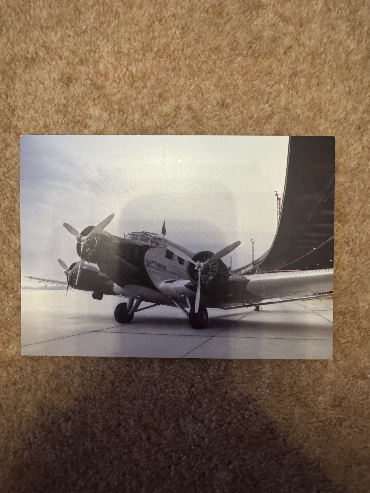 Lufthansa Junkers Ju52 D-AQUI Berlin Tempelhof Postcard 2007 Lufthansa Junkers Ju52 D-AQUI Berlin Tempelhof Postcard 2007