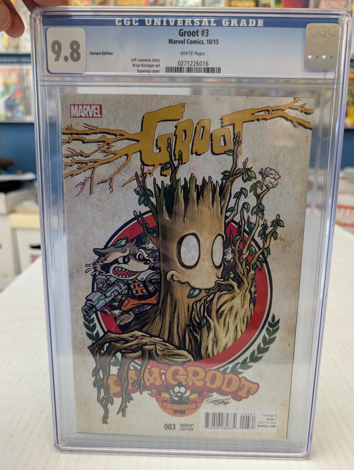 Groot #3 | CGC 9.8 WP | Superlog Manga Variant | Marvel Comics 2015 Low Print