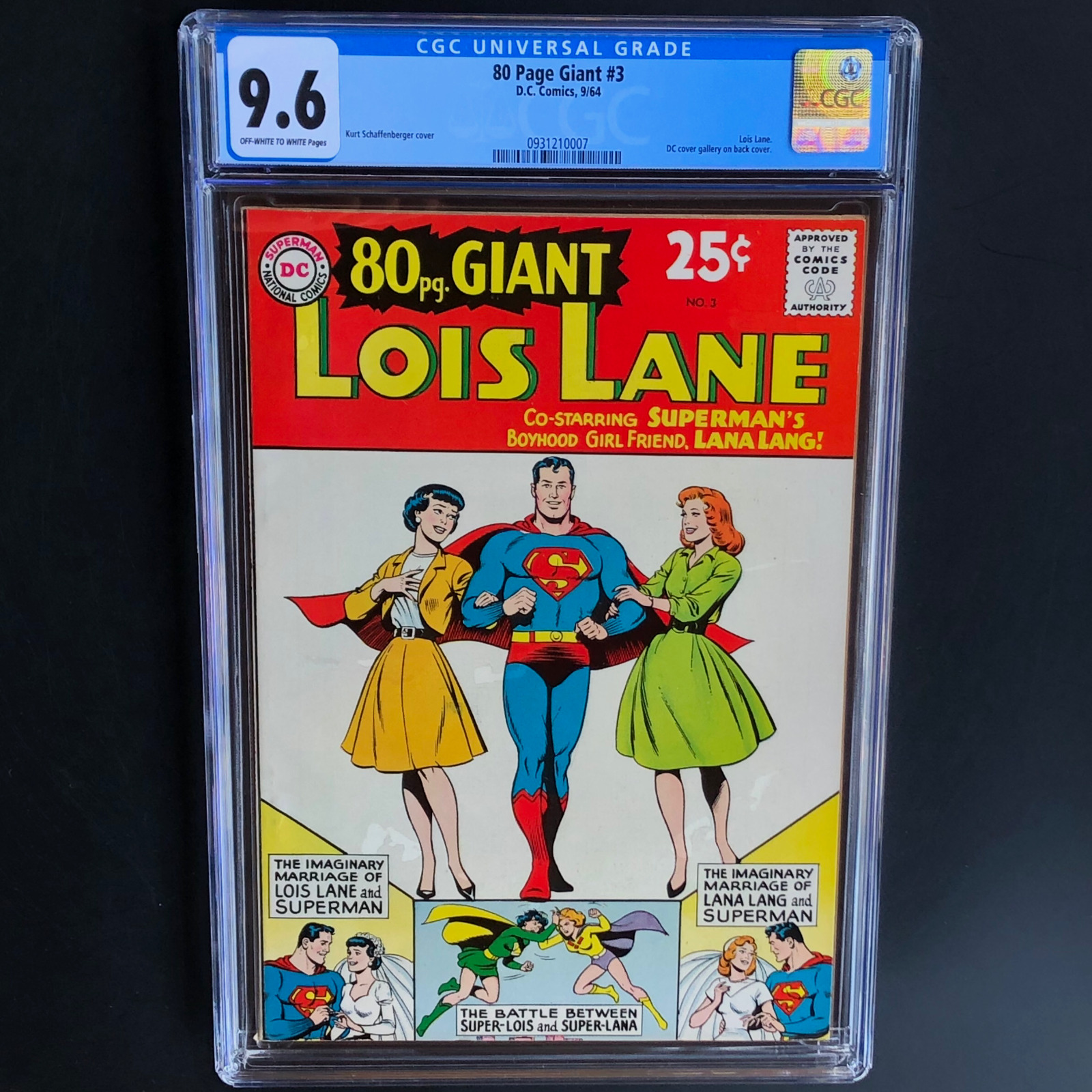 80 PAGE GIANT #3 - LOIS LANE (DC 1964) 💥 CGC 9.6 💥 ONLY 1 HIGHER EIGHTY Pg