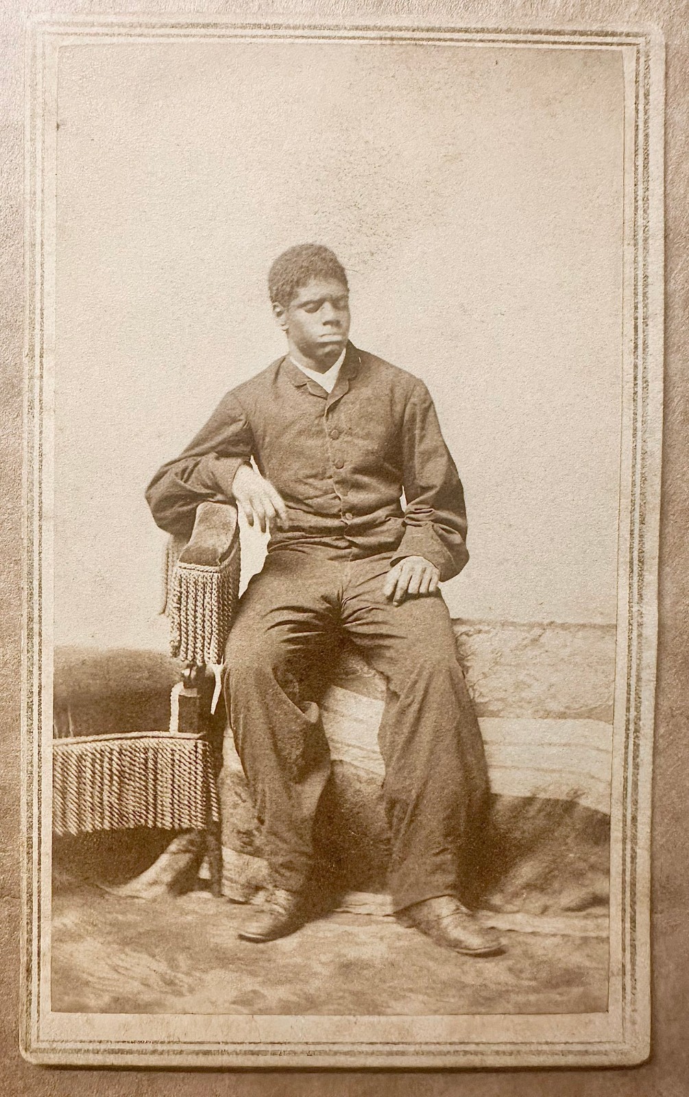 BLIND TOM - RARE CDV PHOTO PIANO PLAYER SAVANT AFRICAN AMERICAN 1860s BLACK MAN BLIND TOM - RARE CDV PHOTO PIANO PLAYER SAVANT AFRICAN AMERICAN 1860s BLACK MAN