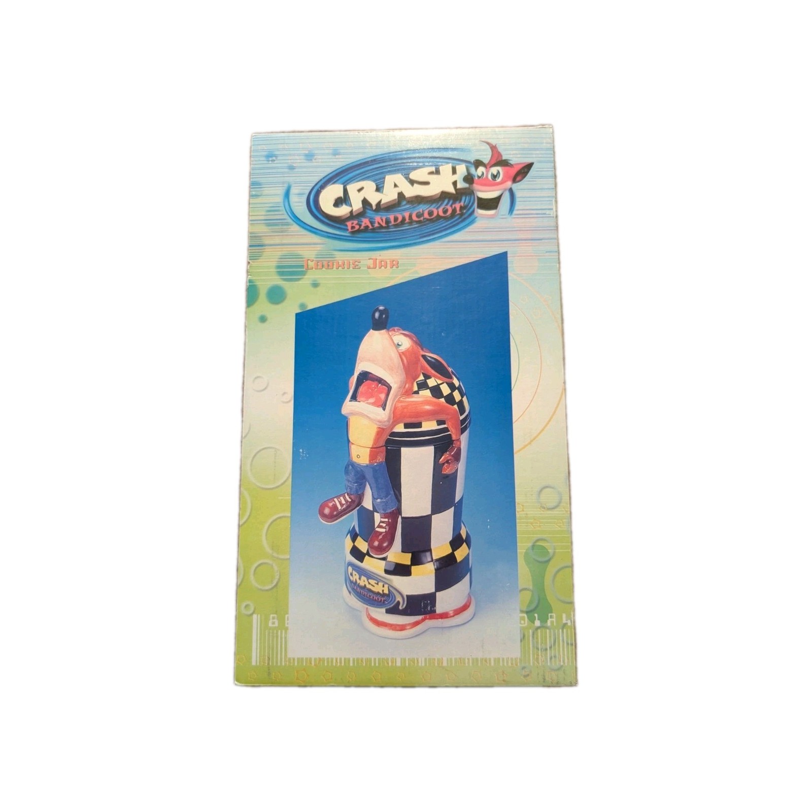 RARE WITH BOX - 2000 Crash Bandicoot Cookie Jar Official Universal Studios RARE WITH BOX - 2000 Crash Bandicoot Cookie Jar Official Universal Studios