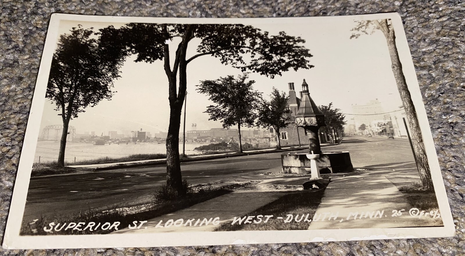 1920's-30's Duluth Minnesota Superior Street look West Real Photo Postcard RPPC 1920's-30's Duluth Minnesota Superior Street look West Real Photo Postcard RPPC