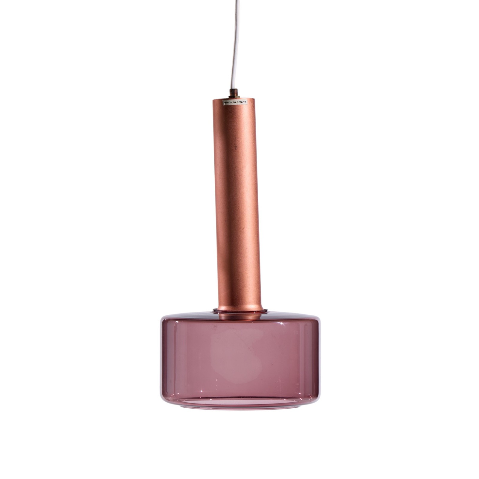 Tapio Wirkkala for Idman Finnish Glass Pendant Light - Cranberry Tapio Wirkkala for Idman Finnish Glass Pendant Light - Cranberry