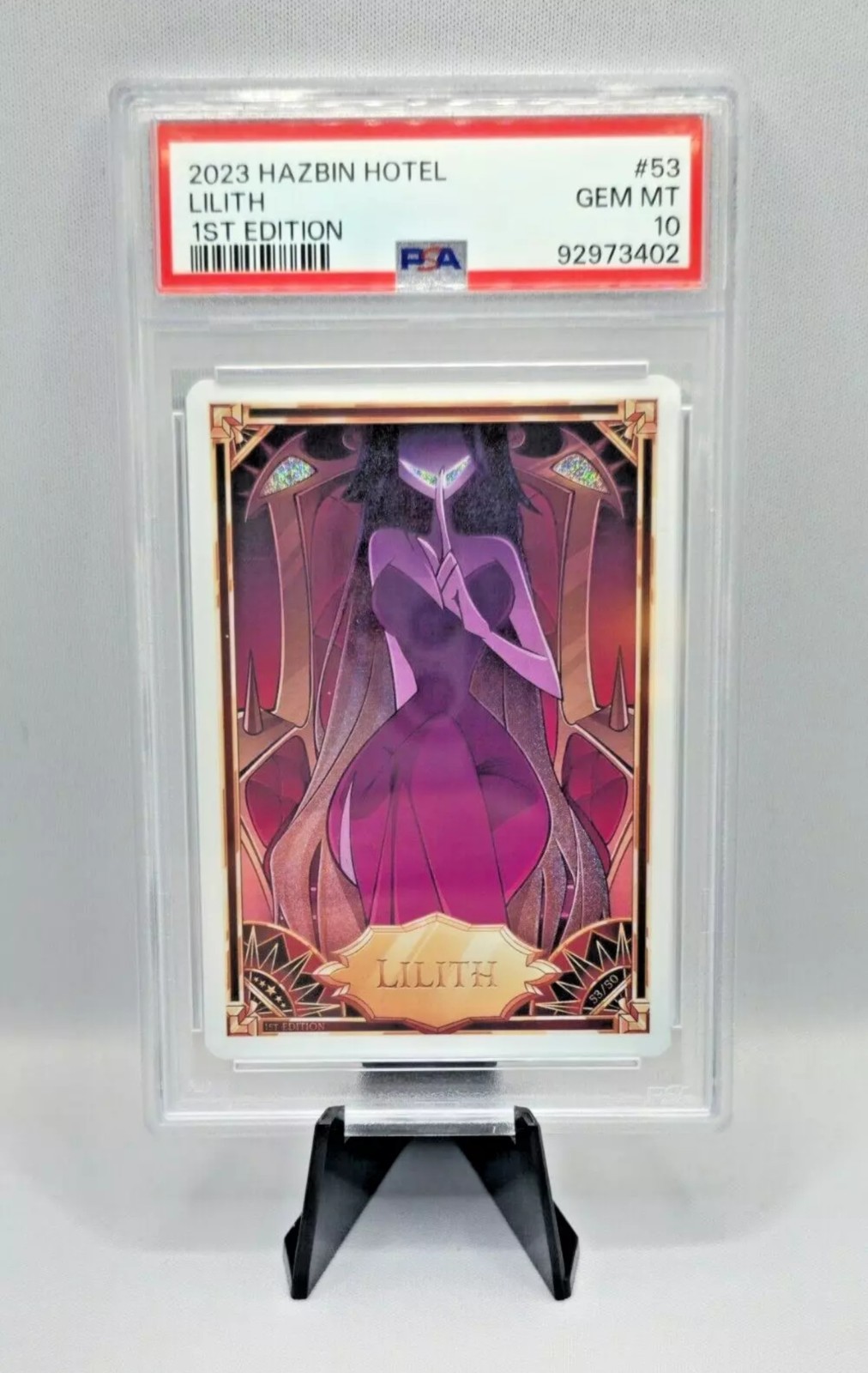 Hazbin Hotel Card - Lilith 53/50 SECRET RARE 1st Ed. PSA 10. Make Offer. Hazbin Hotel Card - Lilith 53/50 SECRET RARE 1st Ed. PSA 10. Make Offer.